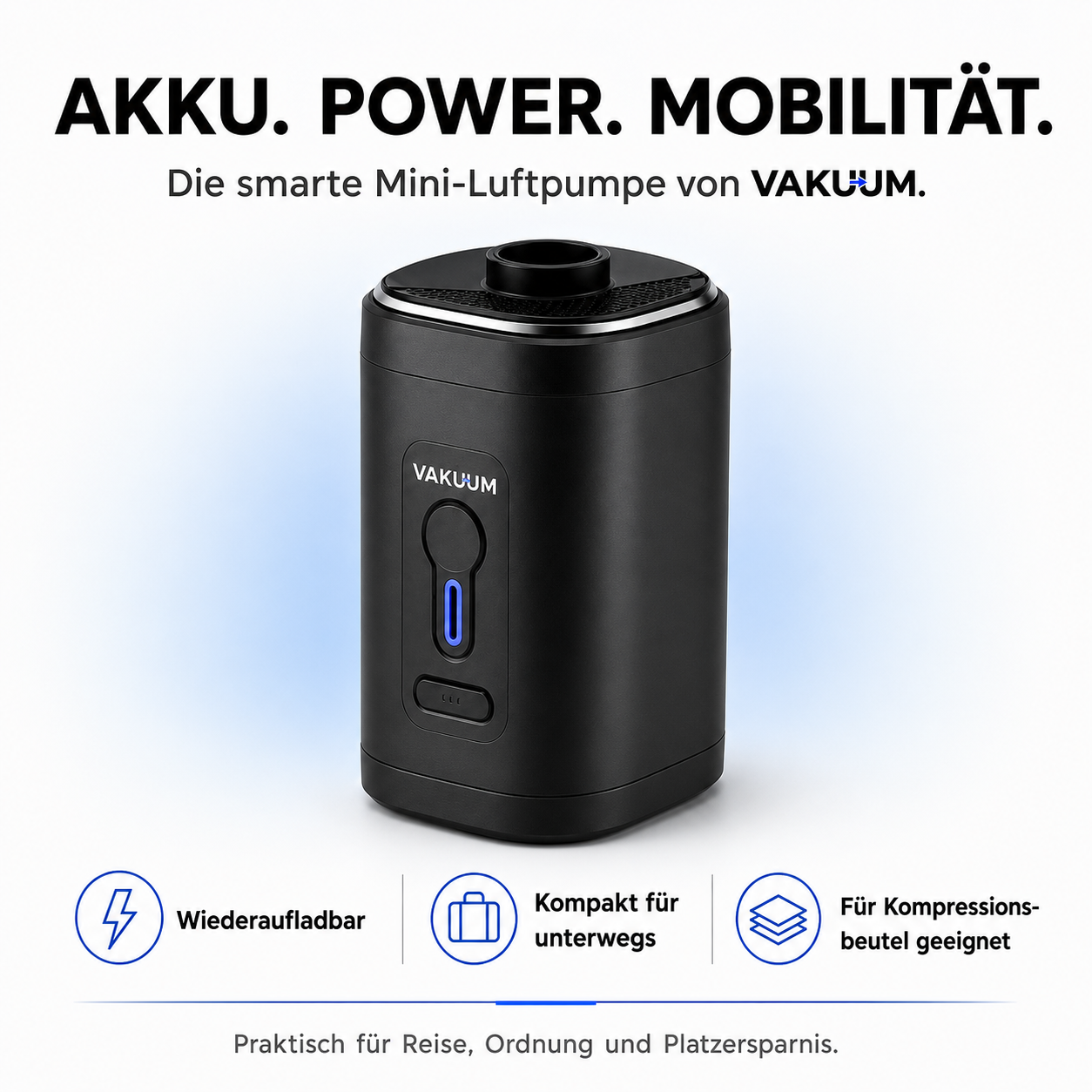 VaKuum™ Air Pumpe – Tragbar, USB-C